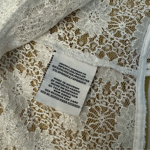 R&M Richards Women's Open Front Lace Bolero - Picture 9 of 9